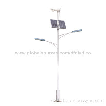 DFD LED Hybrid Streetlight with Lithium Battery, Wind and Solar, Lithium-ion Battery